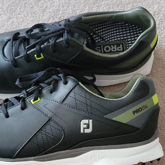 NEW FootJoy Pro SL Golf Shoes Men's Size 10 Black FJ Pro S/L - Picture 4 of 10